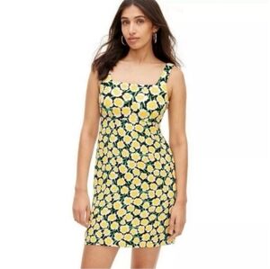 NWT DVF for Target 90s shift yellow poppy mini dress